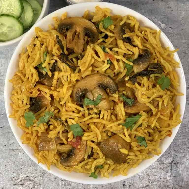 Mushroom Biriani