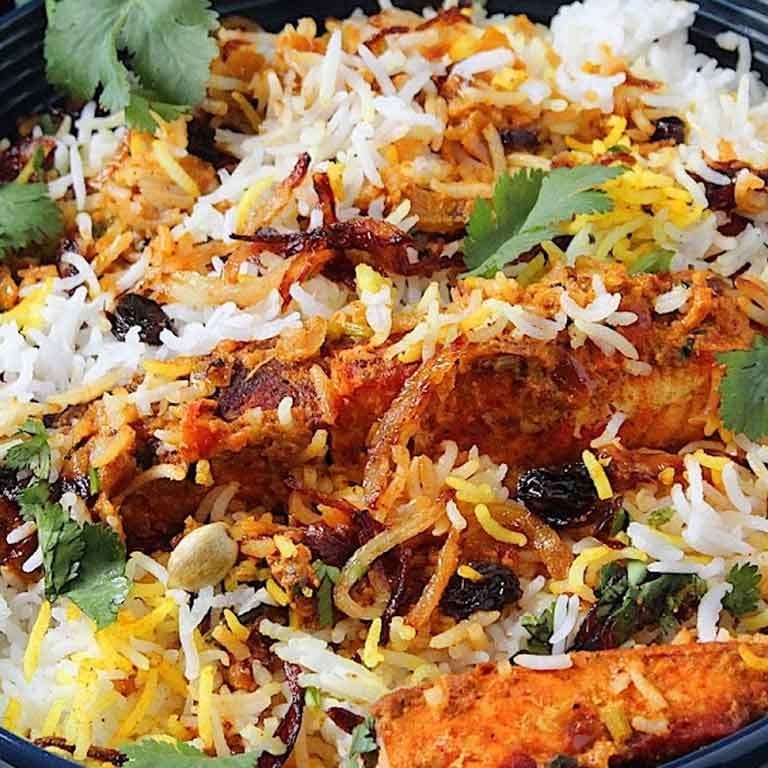 Salmon Tikka Biryani