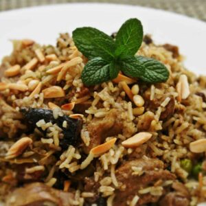 LAMB MUSHROOM BIRIANI